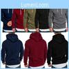 Hooded Hoodies Mens Sweatshirt Sweater Jumper Comfy Pullover Outwear Coat Tops