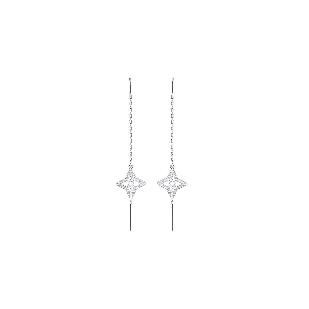 Swarovski Искрящаяся Звезда Танца Сердцеобразные Хрустальные Серьги Женские Серьги Белый 5349665