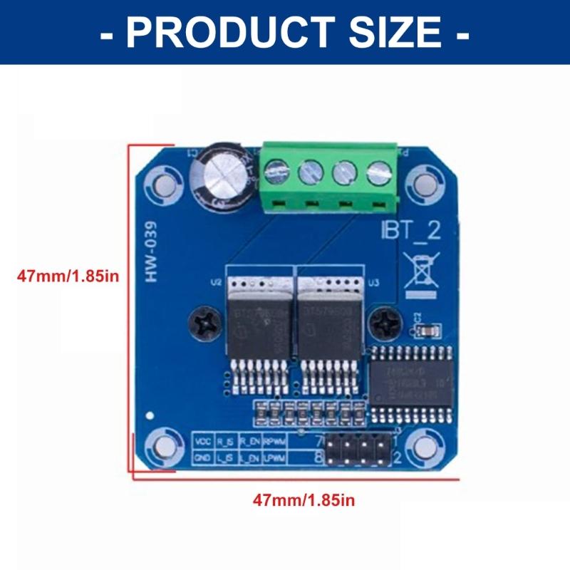 43A Current Capacity Motor Controls Module Builts In Thermals Protections and PWM Speed Regulation