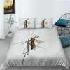 Women Home Bed Set Creative Mosquito Painting Duvet Cover Set Highend Bedding Cover Suit Pillowcase Stylish Bedding Cover