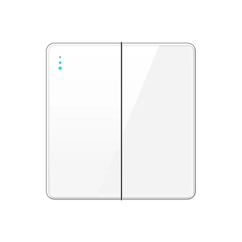 EU RU UK Standard 1/2 Way Wall Light Switch Luxury Full Tempered Glass Panel ON OFF Power Push Button Switch1/2/3/4 Gang Type 86