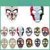 Scary White Skull Masks In Various Designs For Halloween Costume Accessories