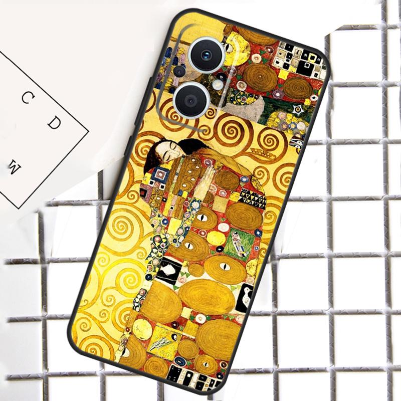Чехол для телефона 'Звездная ночь' Климта Поцелуй Для OPPO Reno 7 8 Lite 8T 10 11 12 13 14 Pro 14F OPPO Find X9 X8 X6 X5 Pro