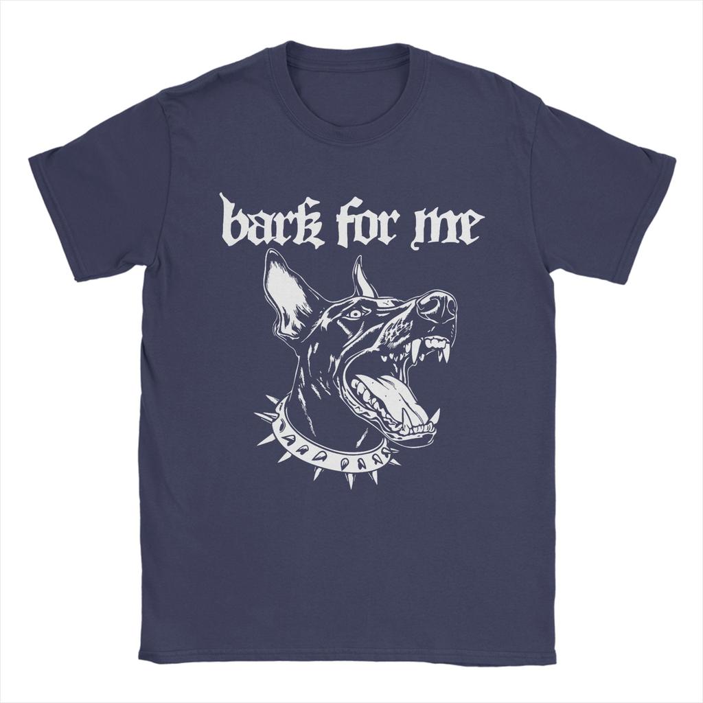 Bark for Me Fierce Doberman Blackletter Aesthetic Dog Lover Mens T Shirts Awesome Tees Short Sleeve Round Collar TShirt Cotton