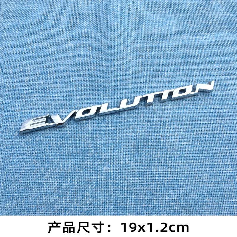 EVOLUTION letter car stickers for Mitsubishi Lancer-ex EVO V3 modified accessories rear trunk side body fender  decorative decal