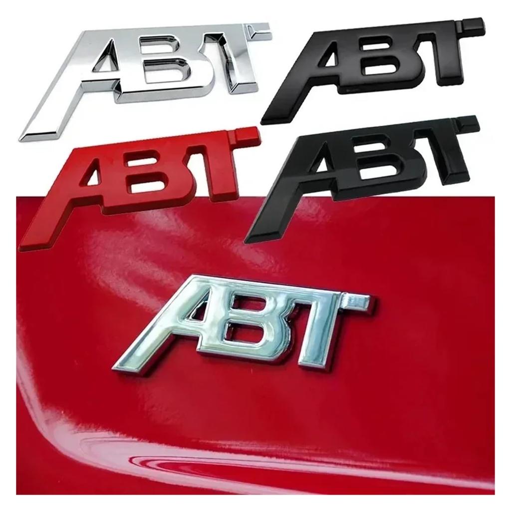 3D Metal ABT Logo Front Grill Side Badge Rear Trunk