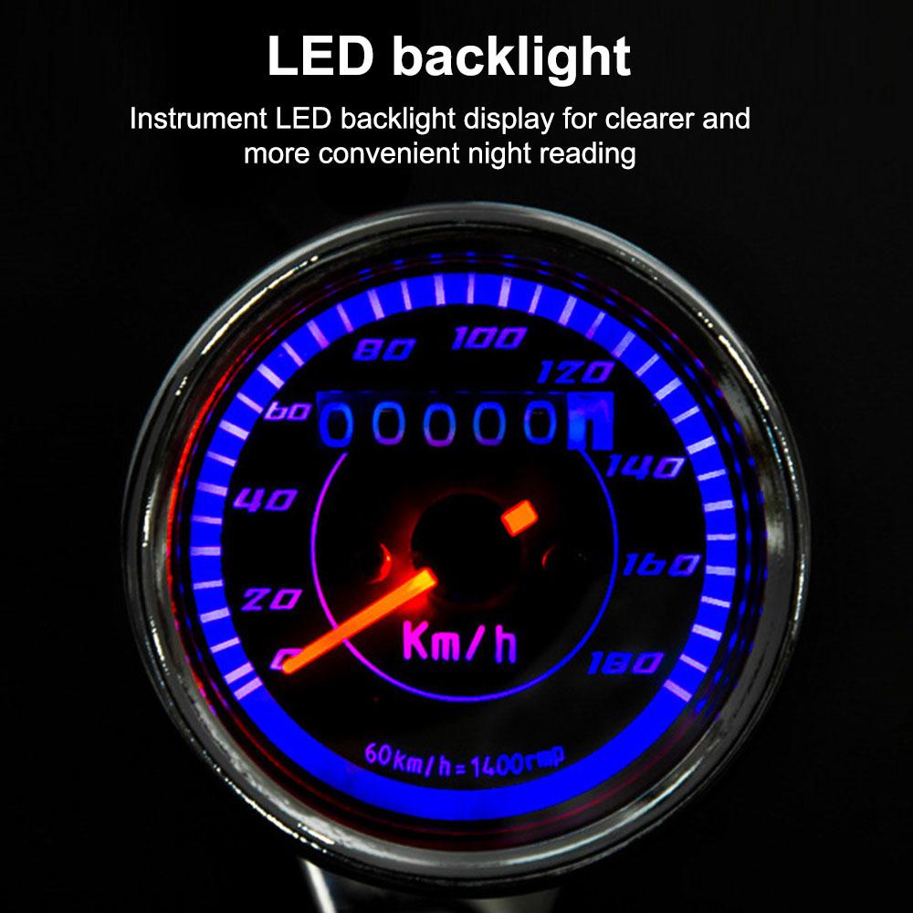 Автомобильный универсальный тахометр Модифицированный одометр Машинный Мотоциклетный модификационный прибор со светодиодной подсветкой Мото аксессуар