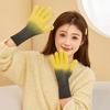 Gradient Color Touch Screen Mitten Cold-Proof Thicken Warm Gloves Winter Knitted Gloves  Riding