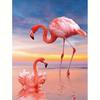 5D Diamond Painting Embroidery Flamingo Full Round Mosaic Animal Cross Stitch Handmade Gift 30x40cm