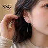 Sparkling Winter Jewelry 1 Pair Snowflake Earrings for Women, Dangle Earrings, Long Daily Commuter Fashion Chain Ear Line Drop Minimalist Christmas