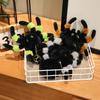 PP Cotton Colored Eye Spider Plush Pendant Fluffy Spider Plush Keychain  Home Decor
