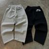 ROADVIBE Модные спортивные штаны в уличном стиле с вышивкой Осень Зима Повседневные брюки Универсальные Штаны для пары с индивидуальностью