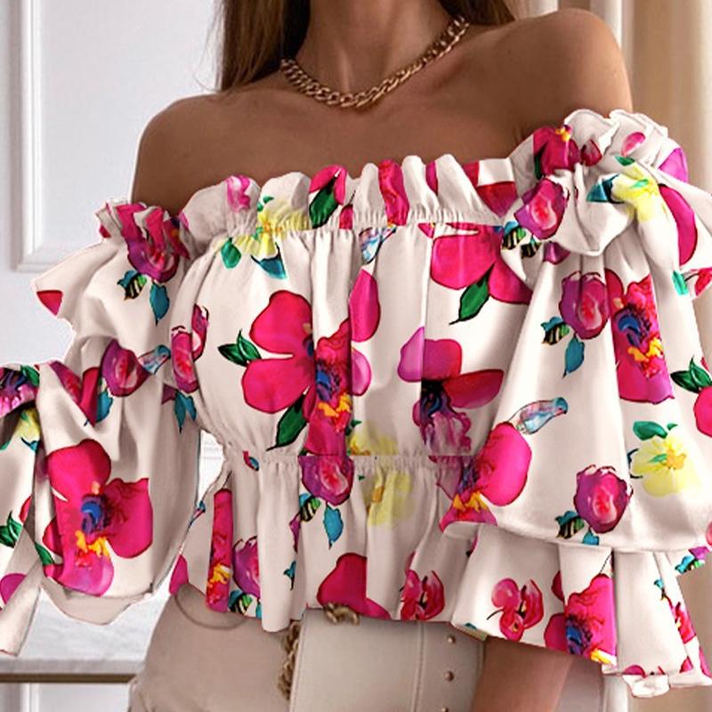 BITCED Женская летняя модная плиссированная рубашка на одно плечо