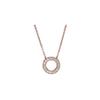 Pandora Rose Gold 925 Silver Circle Clavicle Necklace