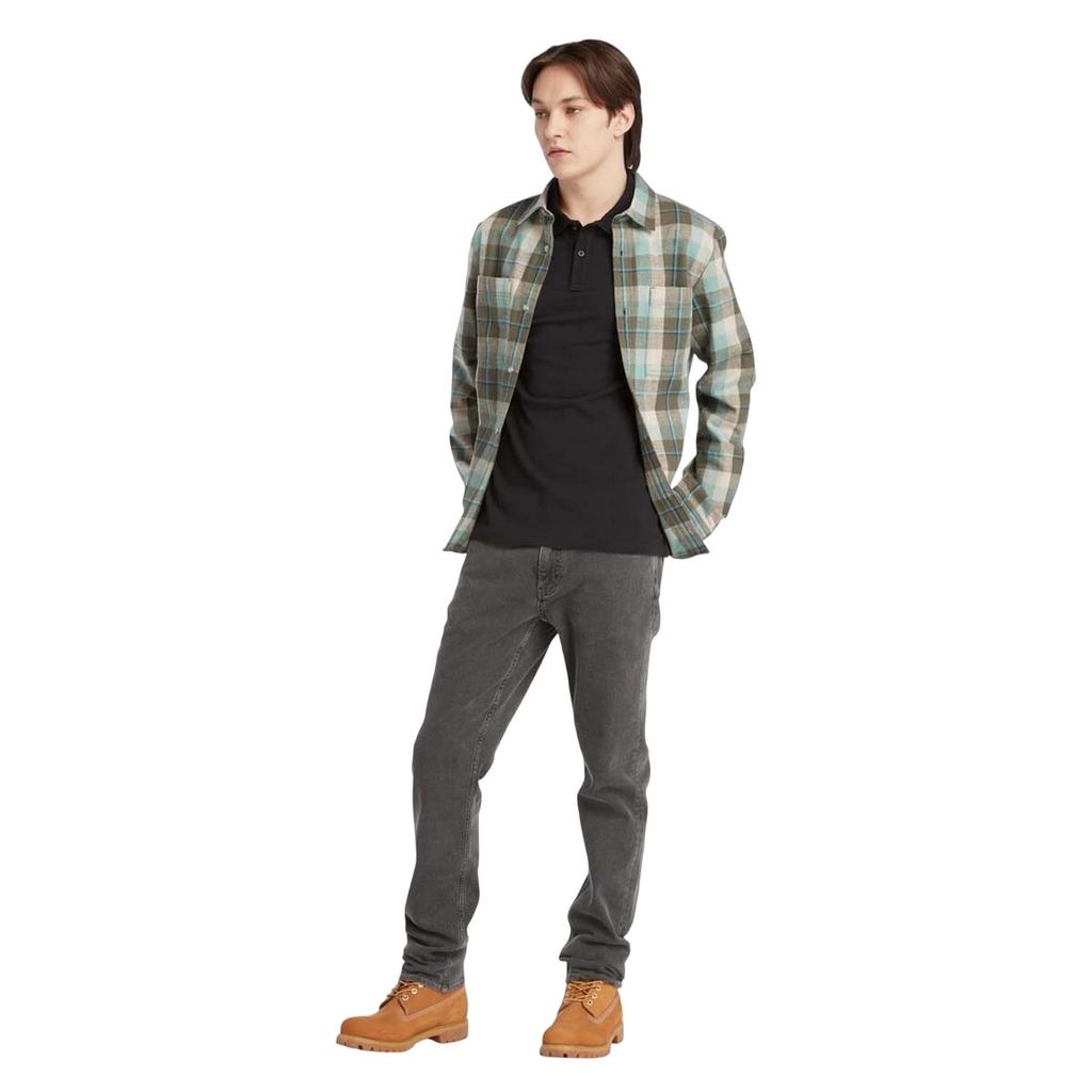 Timberland Mens Oyster River Logo Short-Sleeved Polo Shirt