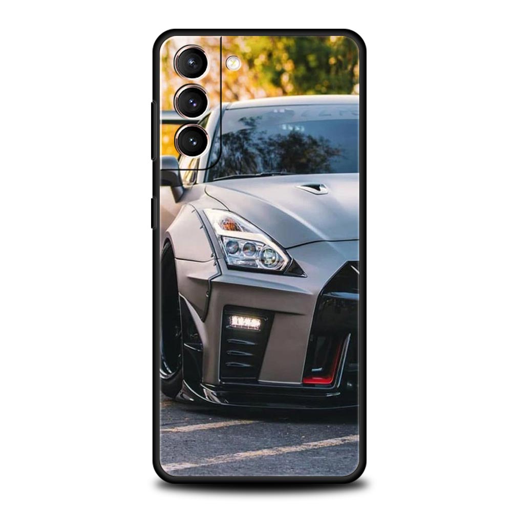 Сине-красный JDM Спортивный Автомобиль Чехол для Телефона Для Samsung Galaxy S26 Ultra S25 Plus S24 FE S23 S22 5G S21 S20 Чехол Черный Мягкий
