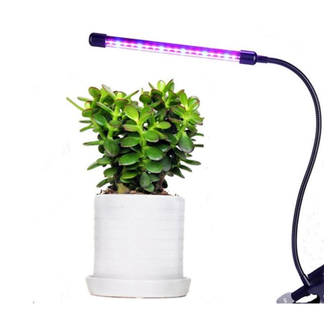 Светодиодная лампа полного спектра USB для выращивания растений DC5V для комнатных растений, светодиодная лампа для выращивания цветов, точечная лампа