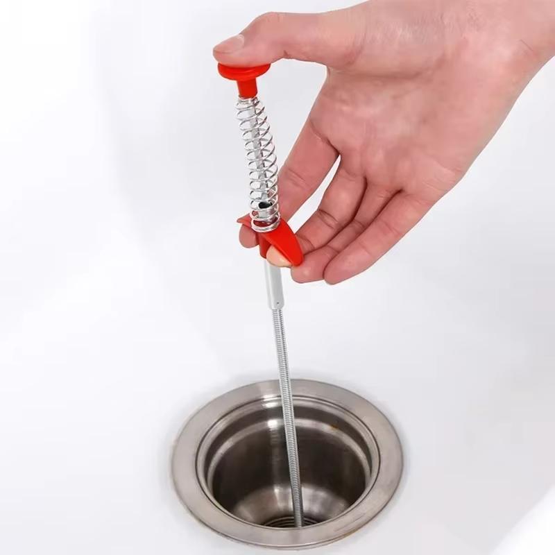 1/1pcs 91/161cm Multifunctional Pipe Dredging Tool Shower Tub Toilet Clogged Household Kitchen Water Channel Cleaning Gripper