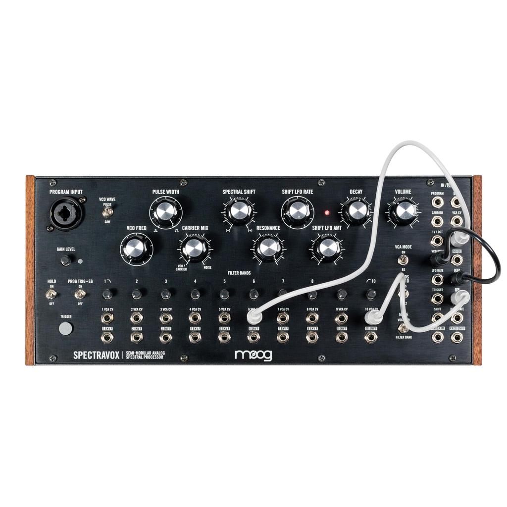 MOOG Spectravox аналоговый спектральный процессор Аналоговая коммутационная панель осцилляторов и выход для наушников Банк фильтров/Вокодер Полумодульный 3,5 мм