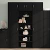 VidaXL Highboard Black 70x41x185 Cm Engineered Wood, Sideboard, Cupboard, Side Cabinet, Cabinet, Storage Cabinet, 3281688