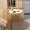 Round End Table with 3-Legs Heavy Duty Detachable Mini Desk Bedroom Kitchen Living Room Small Space Sofa Bedside Nightstand Side Coffee Table