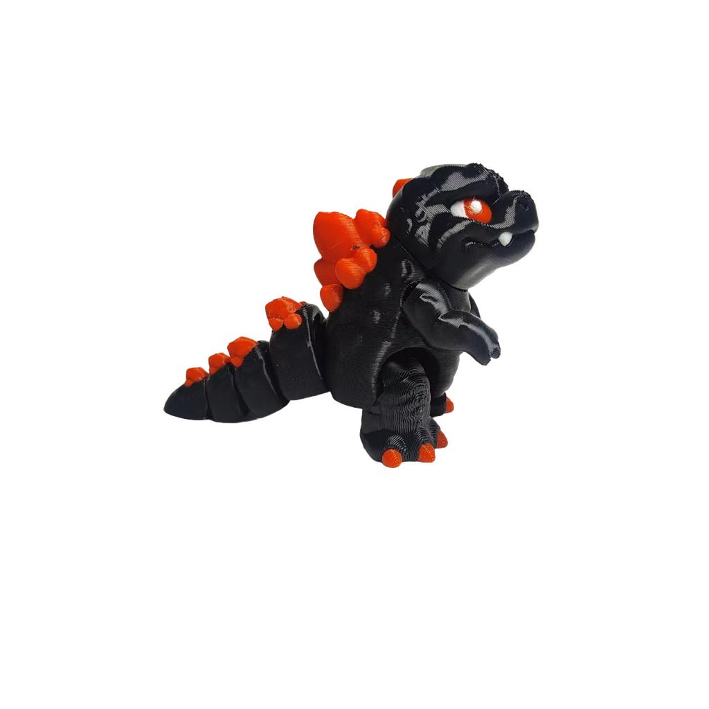 3D Printed Baby Godzilla Cute Sitting Toy