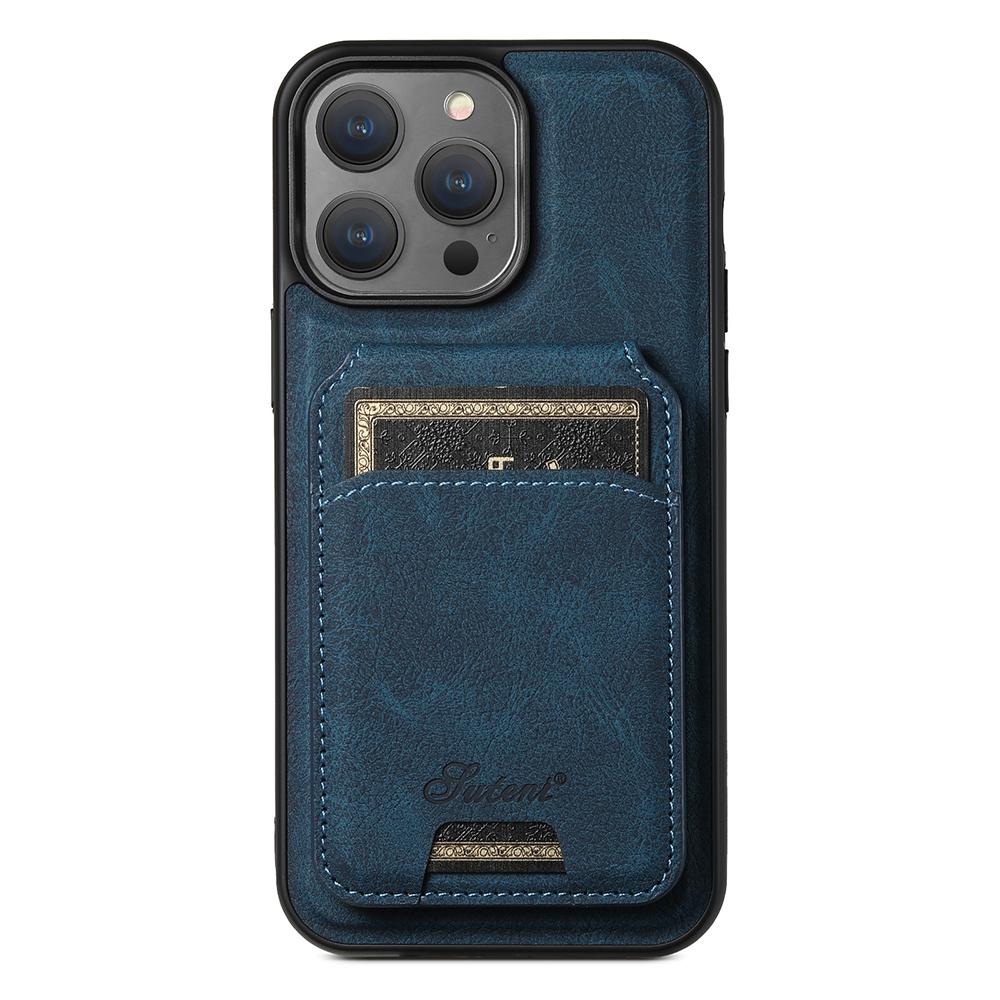 Кожаный чехол Magsafe для iPhone 17 Air 16 15 Pro Max 16e 14 Plus 13 12 Pro, магнитная задняя крышка с держателем для карт L443