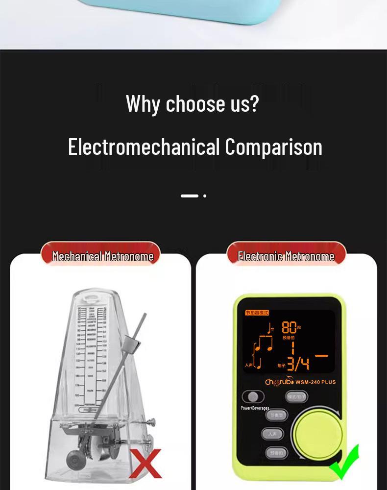 Little Angel WSM240 Universal Electronic Metronome for Piano, Saxophone, Violin, and Guitar Grade Exams.