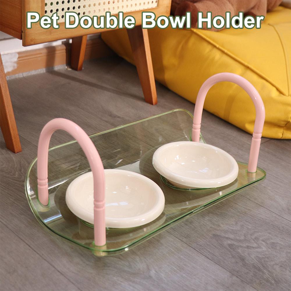 Anti-flip Pet High Footed Bowl Non-Slip Elevated Pet Feeder Bowl Dog Accessories