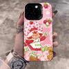 Анимированный чехол для телефона S-Клубничный S-Шорткейк Для IPhone 17 16 15 14 11 12 13 Pro Max Plus Pro Цветной Серебряный Чехол