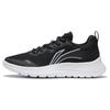 Reflective Non-Slip Wear-Resistant Breathable Low-Top Casual Running Shoes Women Sneakers Black White ARST090-1