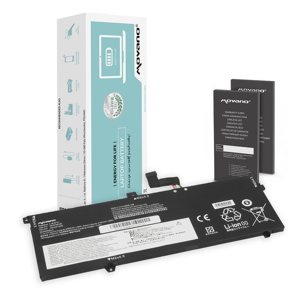 Bateria L18C6PD1 L18M6PD1 do Lenovo ThinkPad X13 X390 X395