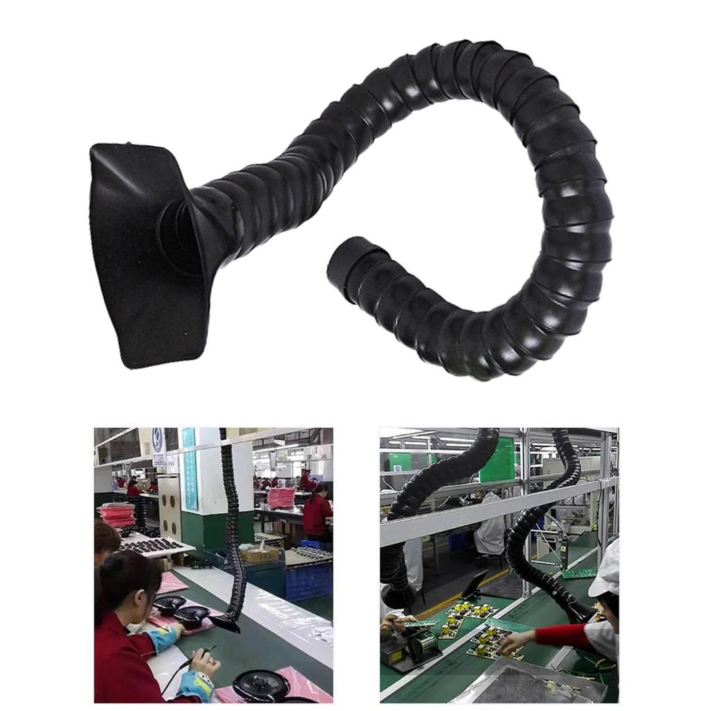 Adjustable Smoke Extraction Arm with Cover / 1 Meter Long, Air Duct Collector Arm,