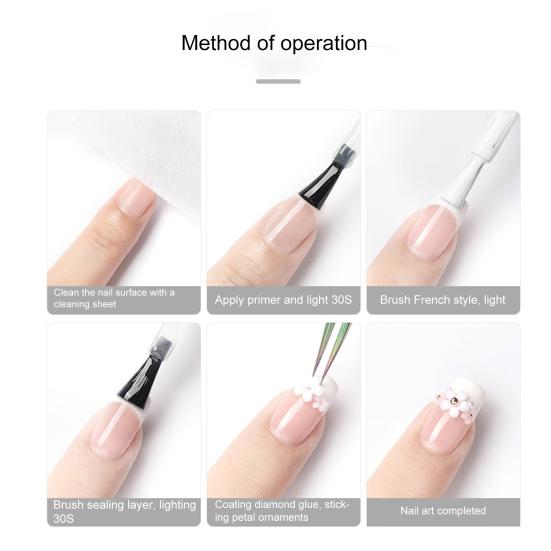 Yousheng Украшение для ногтей Цветок Пять лепестков Тисненый узор Белый Мини Смола DIY Маникюр Цветочная декорация для салона