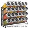 Kitchen Countertop Storage Rack-4 Layer Metal For Spices, Durable Brushed Finish For Spice Jar Holds