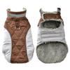 Fleece Warm Dog Clothes With D-ring Thicken Reflective Pets Vest Coat For Winter Waterproof Plaid Pet Jacket Small Large Dogs