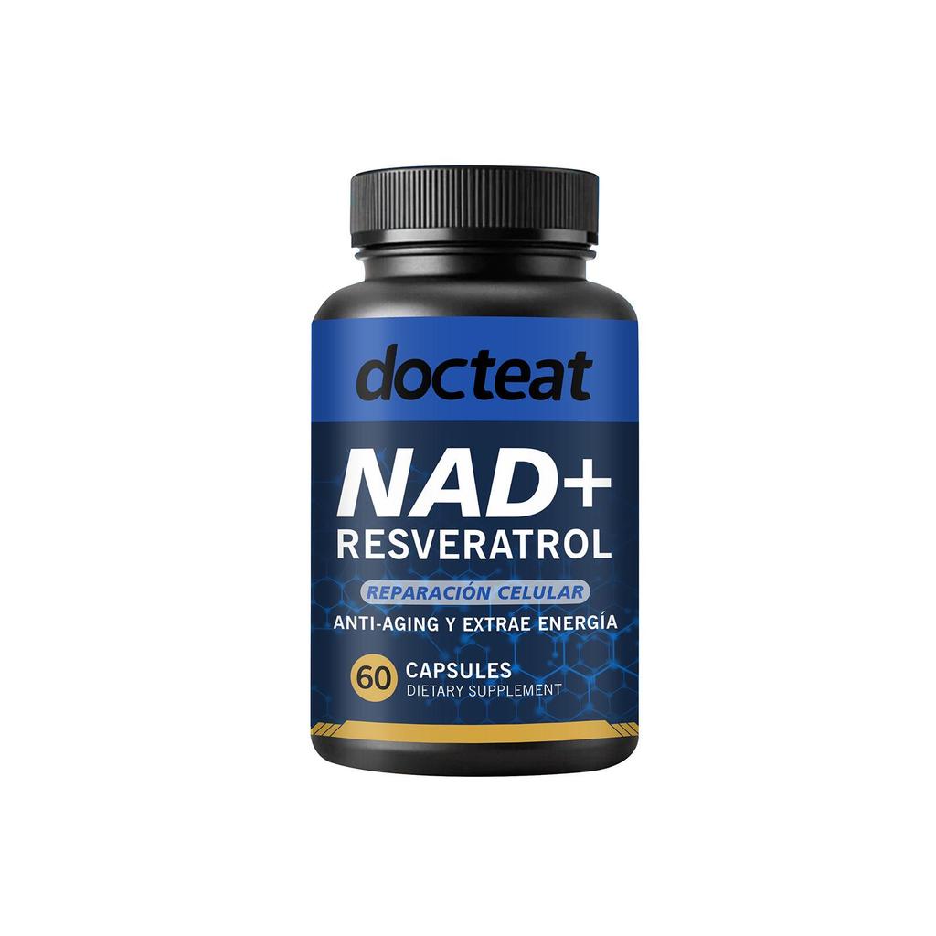 Капсулы Docteat NAD+: Повысьте силу и выносливость с помощью прекурсоров NAD+.