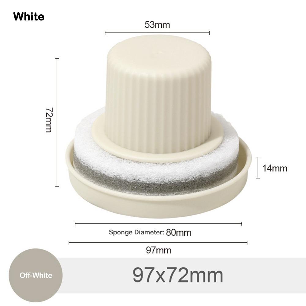 Multi-Surface Wash Basin Brush Sponge Head Bathroom Sink Brush Washing Pot Brush Bathroom Cleaning