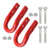 Красный комплект передних буксировочных крюков для 15-20 Chevrolet Colorado GMC Canyon