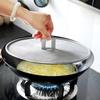 Antallcky 3 шт. Защитная крышка от брызг жира для сковороды со складной ручкой-Щит-Защита от брызг масла-Без беспорядка от кулинарного масла–Без ожогов–Ультратонкая