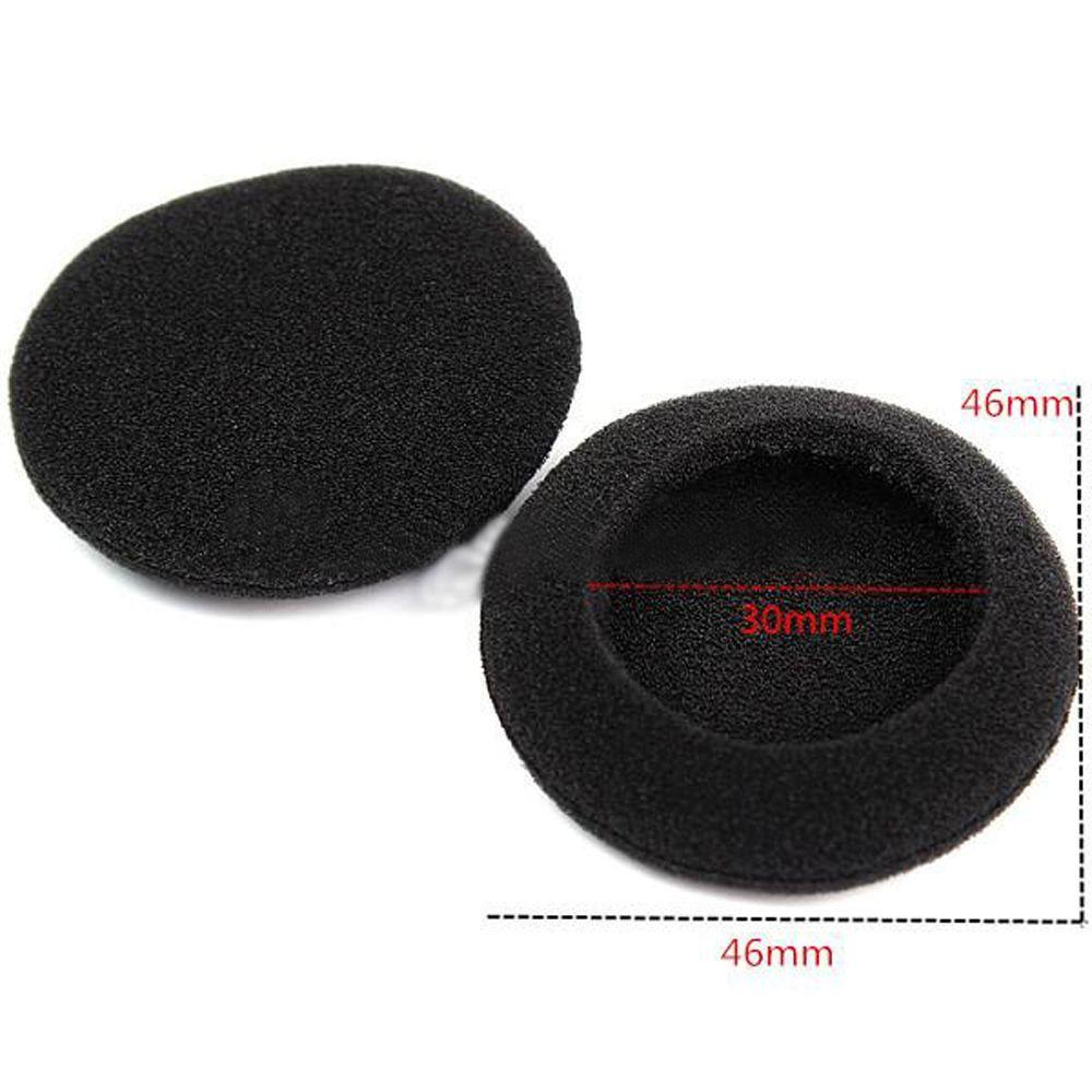 10pcs Compatible Replacement Ear Pads Soft Foam Headset Cushion Black Earphone Sponge