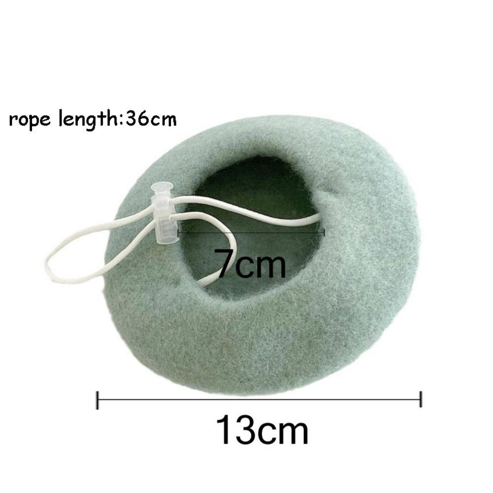 1 pcs Mini Solid Color Pet Decor Pet Wool Cap Pet Headwear Dog Beret Cat Hat