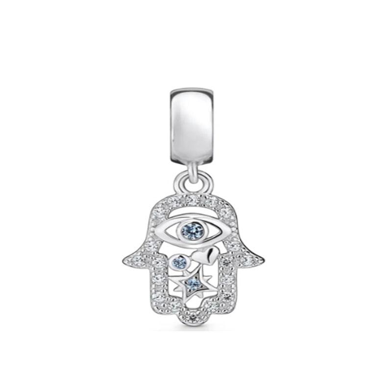 Хэллоуин Медный Тыква Призрак Шарм Шляпа Глаза Бабочка Бусина Подходит Женщинам Оригинальный Браслет Украшения Для Рождественского Подарка