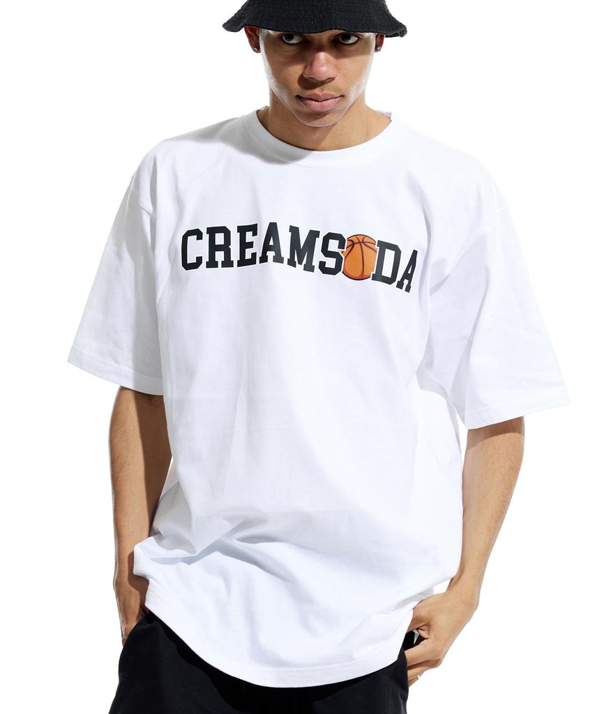 CREAM SODA LAB Футболка с коротким рукавом Cr Bowler Белый Черный