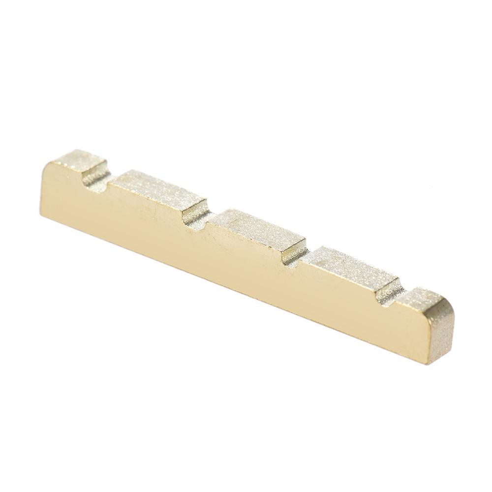 38mm Length Electric Bass Nut Brass Material Bass Guitar Nut Pre-Slotted Nut Electric Bass Guitar