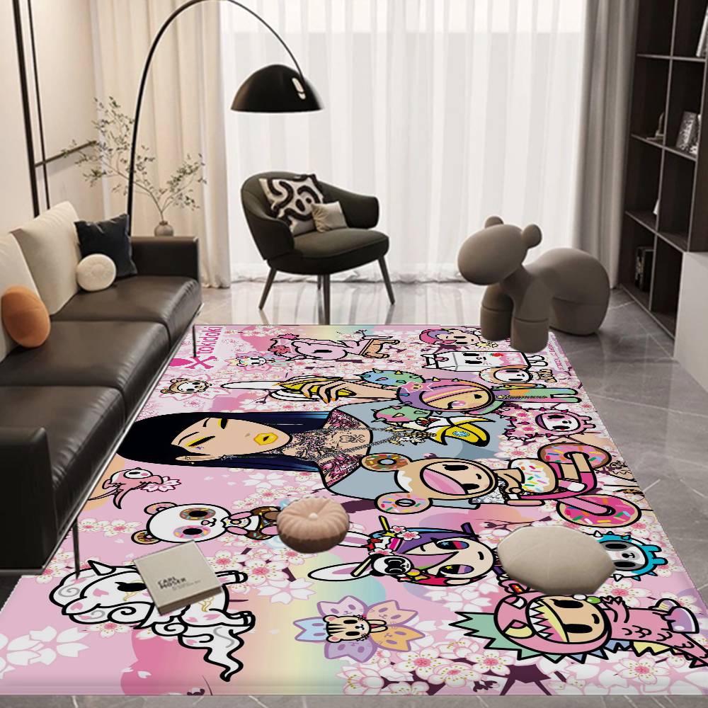 Мультяшный T-Tokidoki Кухонный коврик Детская Комната Спальня Декор Балкон Противоскользящий Коврик для двери Гостиная Alfombra