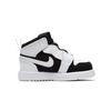Jordan Air Jordan 1 TD Удобные Высокие Детские Кроссовки Черно-Белые Для Младенцев и Малышей AR6352-113