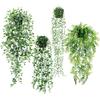 Поддельные Зеленые Подвесные Искусственные Растения Набор Искусственные Растения Искусственная Зелень Интерьер Зеленые Подвесные Искусственные Растения Зеленые Не Требуют Ухода Для Помещений Милые