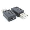 Black USB 2.0 Type A Male Female To Micro USB B Female Adapter Plug Converter To Micro USB Connector Plug