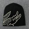 A Y2K Harajuku Style Autumn and Winter Cartoon Animal Jacquard Warm Brimless Pullover Hat for Men and Women